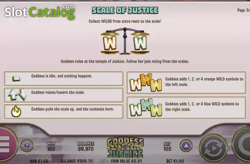 Скрин8. Goddess of Justice слот