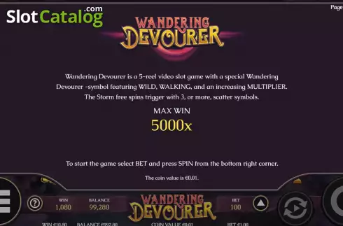 Скрин5. Wandering Devourer слот