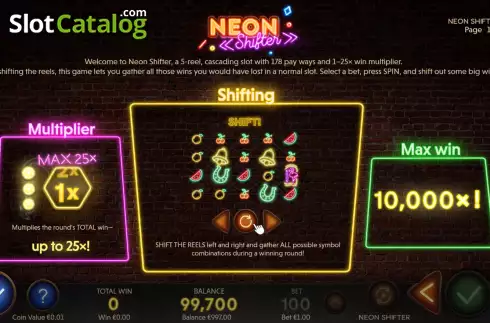 Скрин5. Neon Shifter слот