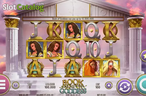 Скрин2. Book of Goddess слот