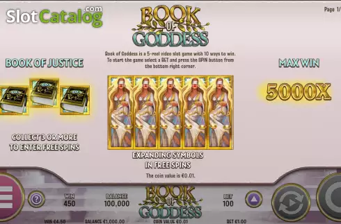 Скрин5. Book of Goddess слот