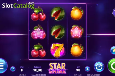 Скрин2. Star Shine слот