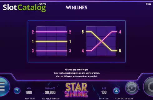 Скрин6. Star Shine слот