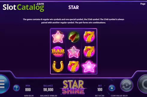 Скрин7. Star Shine слот