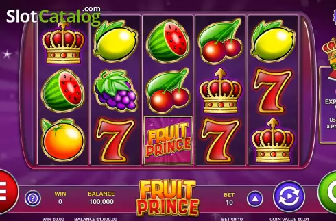 Скрин2. Fruit Prince слот