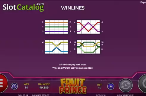 Скрин7. Fruit Prince слот