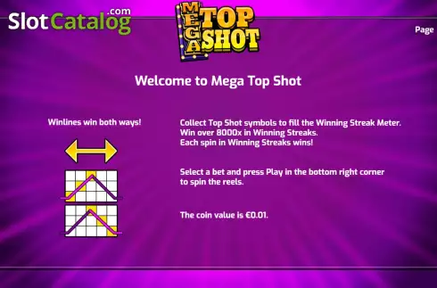 Скрин5. Mega Top Shot слот