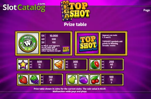Скрин8. Mega Top Shot слот