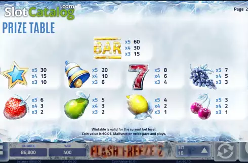 Скрин5. Flash Freeze 2 слот