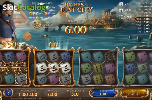 Скрин3. Katie Combs – Riches of the Lost City слот