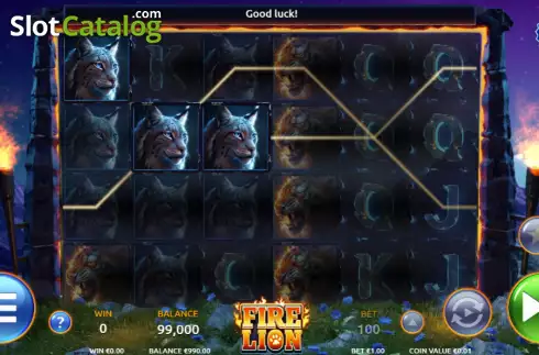 Скрин4. Fire Lion слот