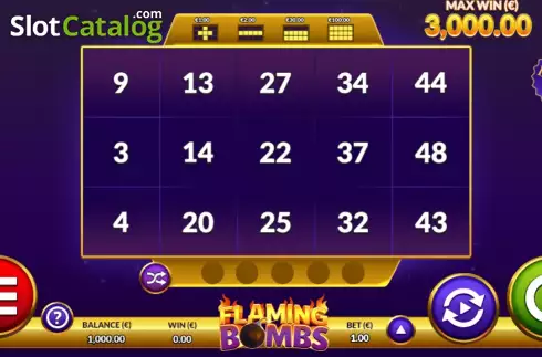Скрин2. Flaming Bombs слот