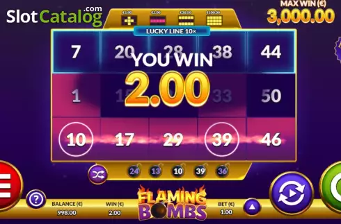 Скрин3. Flaming Bombs слот