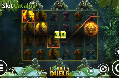 Скрин3. Gorilla Duels слот