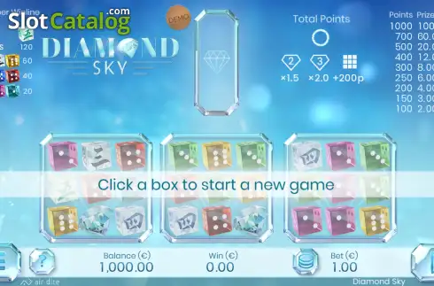Скрин2. Diamond Sky слот