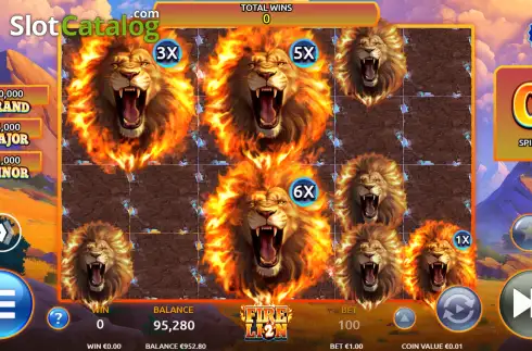 Скрин3. Fire Lion 2 слот
