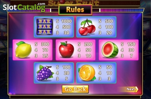 Скрин5. Super Fruit (Aiwin Games) слот