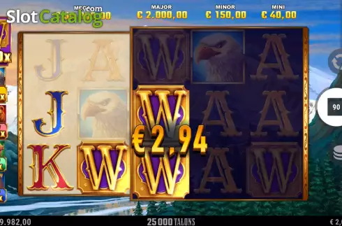 Скрин5. 25000 Talons слот