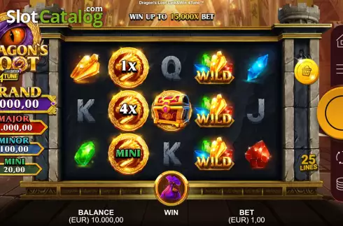 Скрин3. Dragon's Loot Link&Win 4Tune слот