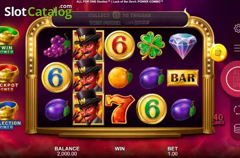Скрин3. Luck of the Devil: POWER COMBO слот