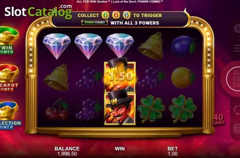 Скрин4. Luck of the Devil: POWER COMBO слот