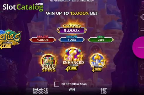 Скрин2. Genie's Link&Win 4Tune слот