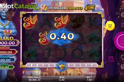 Скрин5. Genie's Link&Win 4Tune слот