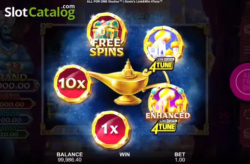 Скрин6. Genie's Link&Win 4Tune слот