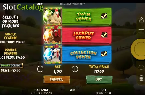 Скрин6. Chickenville Power Combo слот