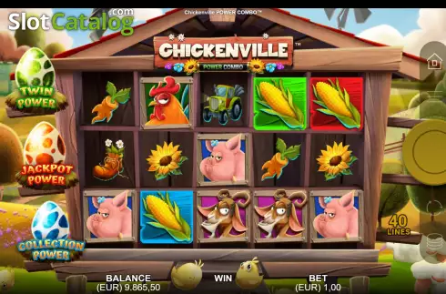 Скрин7. Chickenville Power Combo слот