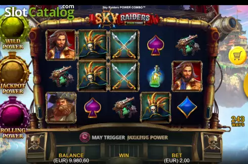 Скрин2. Sky Raiders Power Combo слот