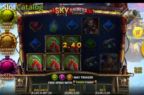 Скрин3. Sky Raiders Power Combo слот