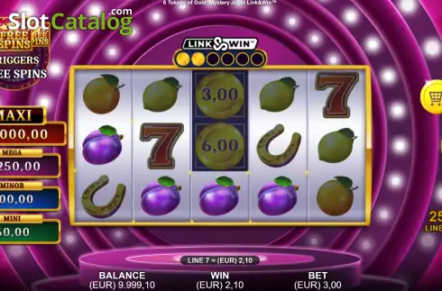 Скрин2. 6 Tokens of Gold: Mystery Joker Link & Win слот