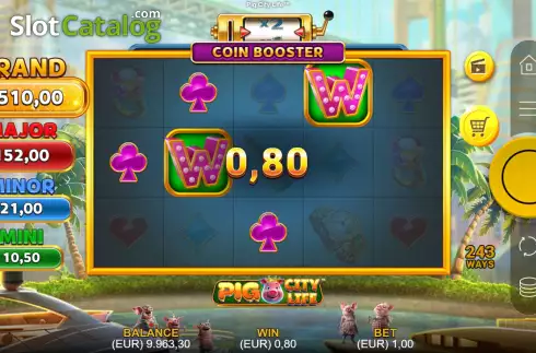 Скрин4. Pig City Life слот