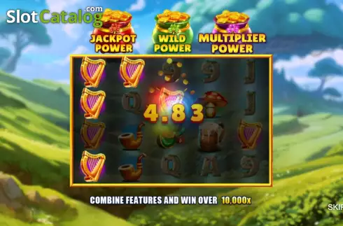 Скрин2. 3 Shamrock Pots: Power Combo слот