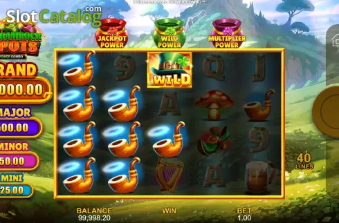 Скрин4. 3 Shamrock Pots: Power Combo слот