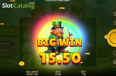Скрин6. 3 Shamrock Pots: Power Combo слот