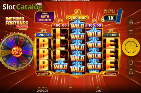 Скрин2. Inferno Fortunes: Rising Rewards слот