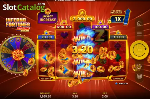 Скрин3. Inferno Fortunes: Rising Rewards слот