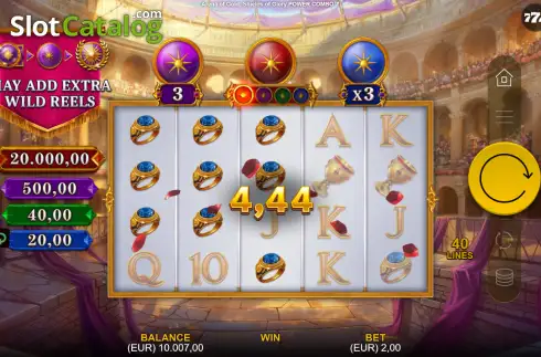Скрин3. Arena of Gold: Shields of Glory Power Combo слот