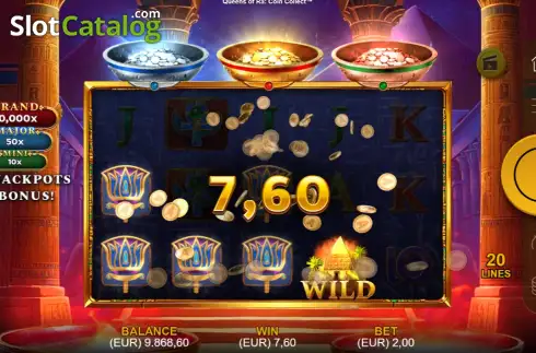 Скрин3. Queens of Ra: Coin Collect слот