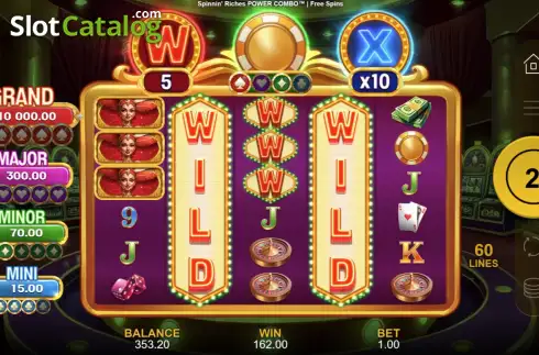 Скрин2. Spinnin' Riches Power Combo слот