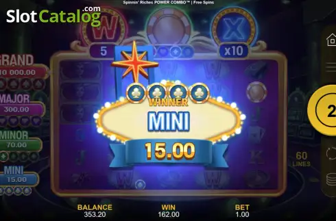 Скрин3. Spinnin' Riches Power Combo слот