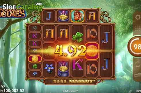 Скрин5. Shamrock Holmes Megaways слот