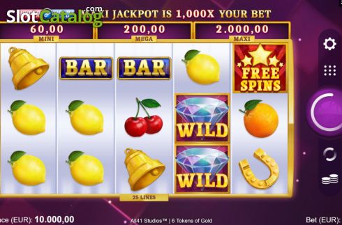 Скрин3. 6 Tokens of Gold слот
