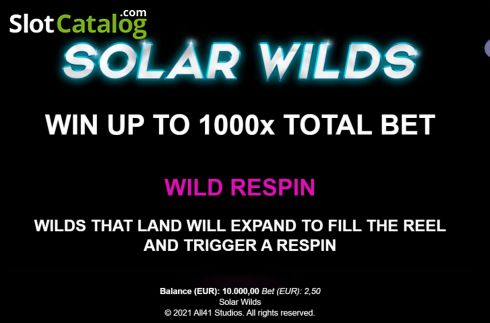 Скрин9. Solar Wilds слот