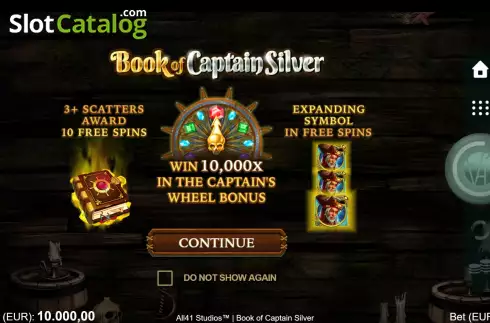 Скрин2. Book of Captain Silver слот