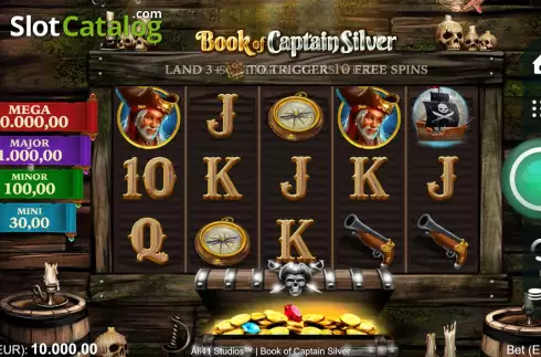 Скрин3. Book of Captain Silver слот