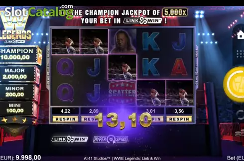 Скрин4. WWE Legends Link & Win слот