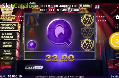 Скрин8. WWE Legends Link & Win слот